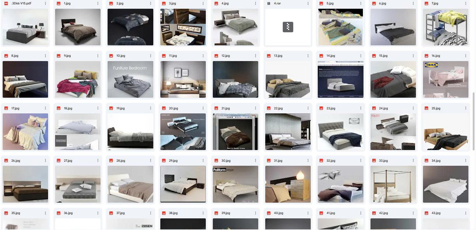 APA ACADEMY SHARE TẶNG THƯ VIỆN 220 GIƯỜNG NGỦ - 3DSMAX SIÊU KHỦNG
