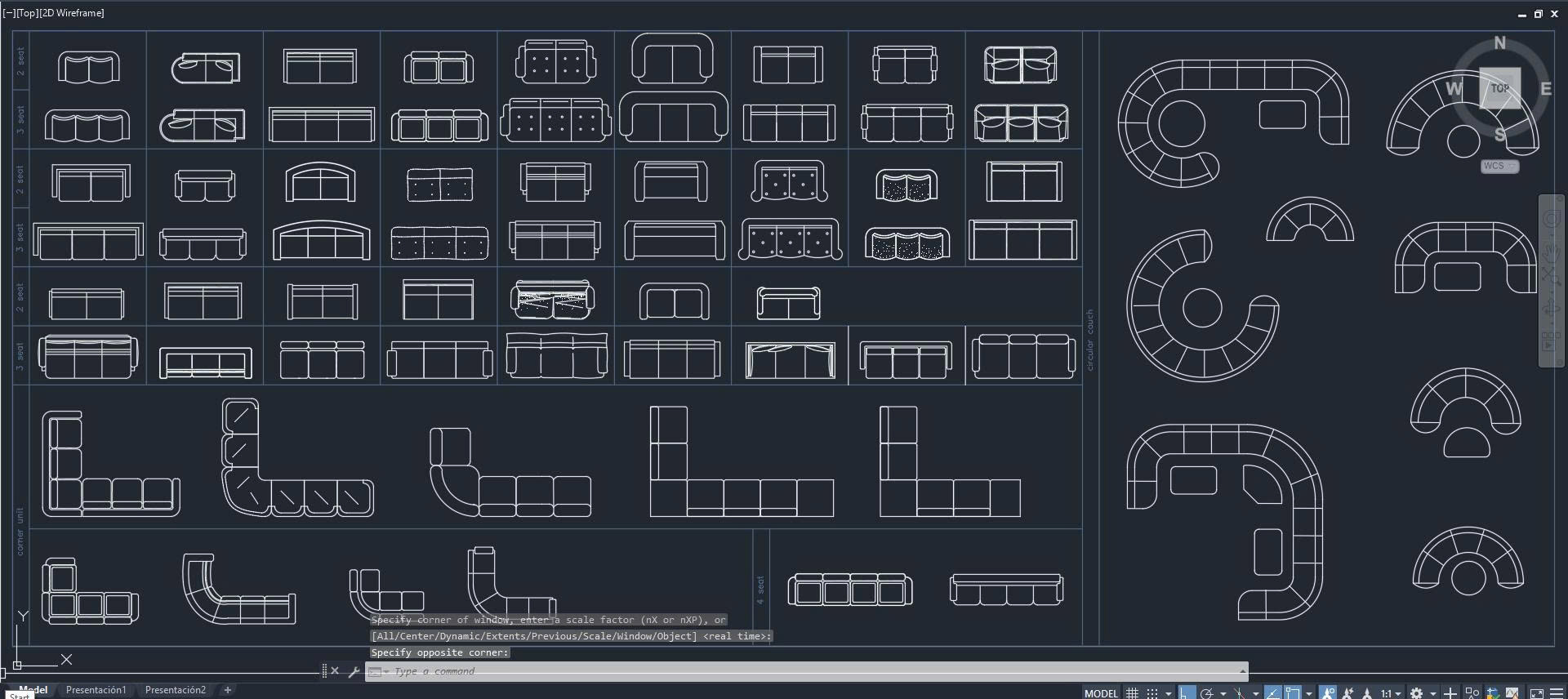 APA AUTOCAD SOFA - BÀN ĂN 3