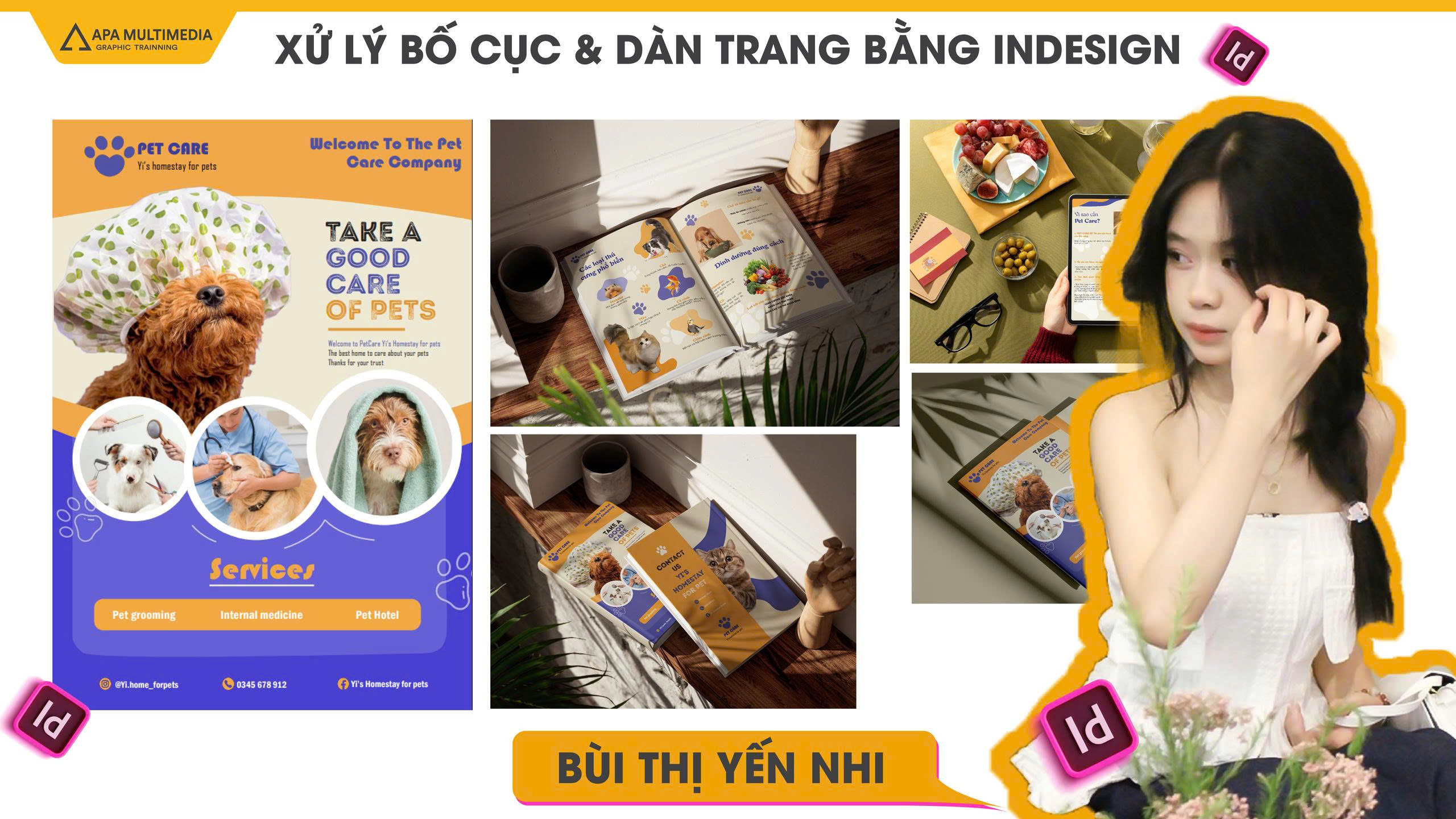Sản phẩm học viên khóa Indesign tại APA Multimedia