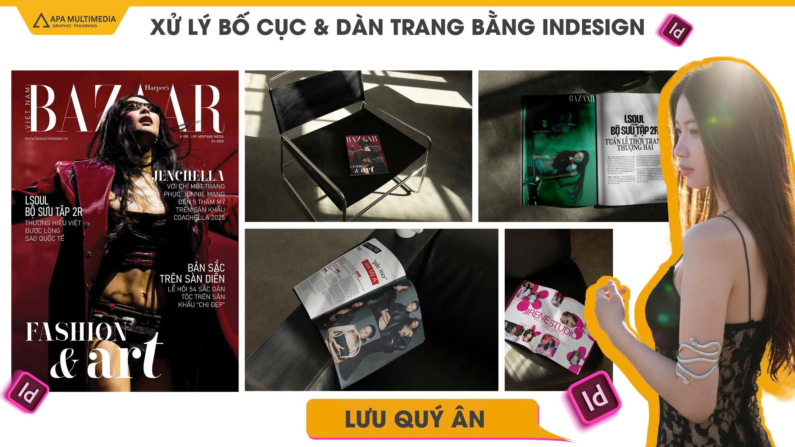 Sản phẩm học viên khóa Indesign tại APA Multimedia