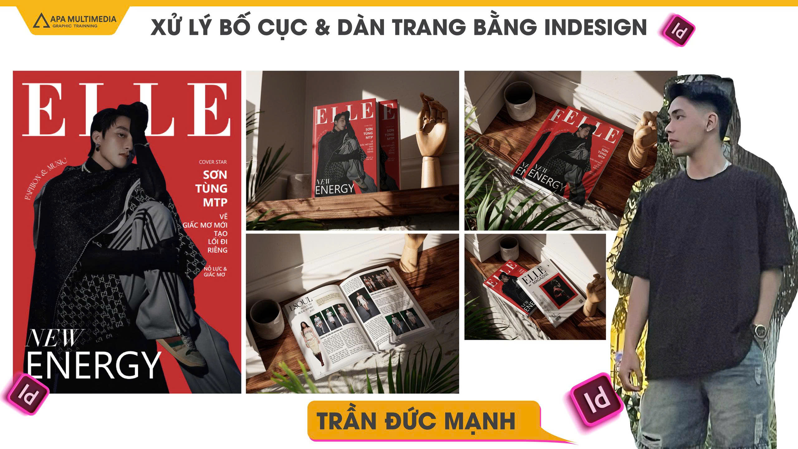 Sản phẩm học viên khóa Indesign tại APA Multimedia