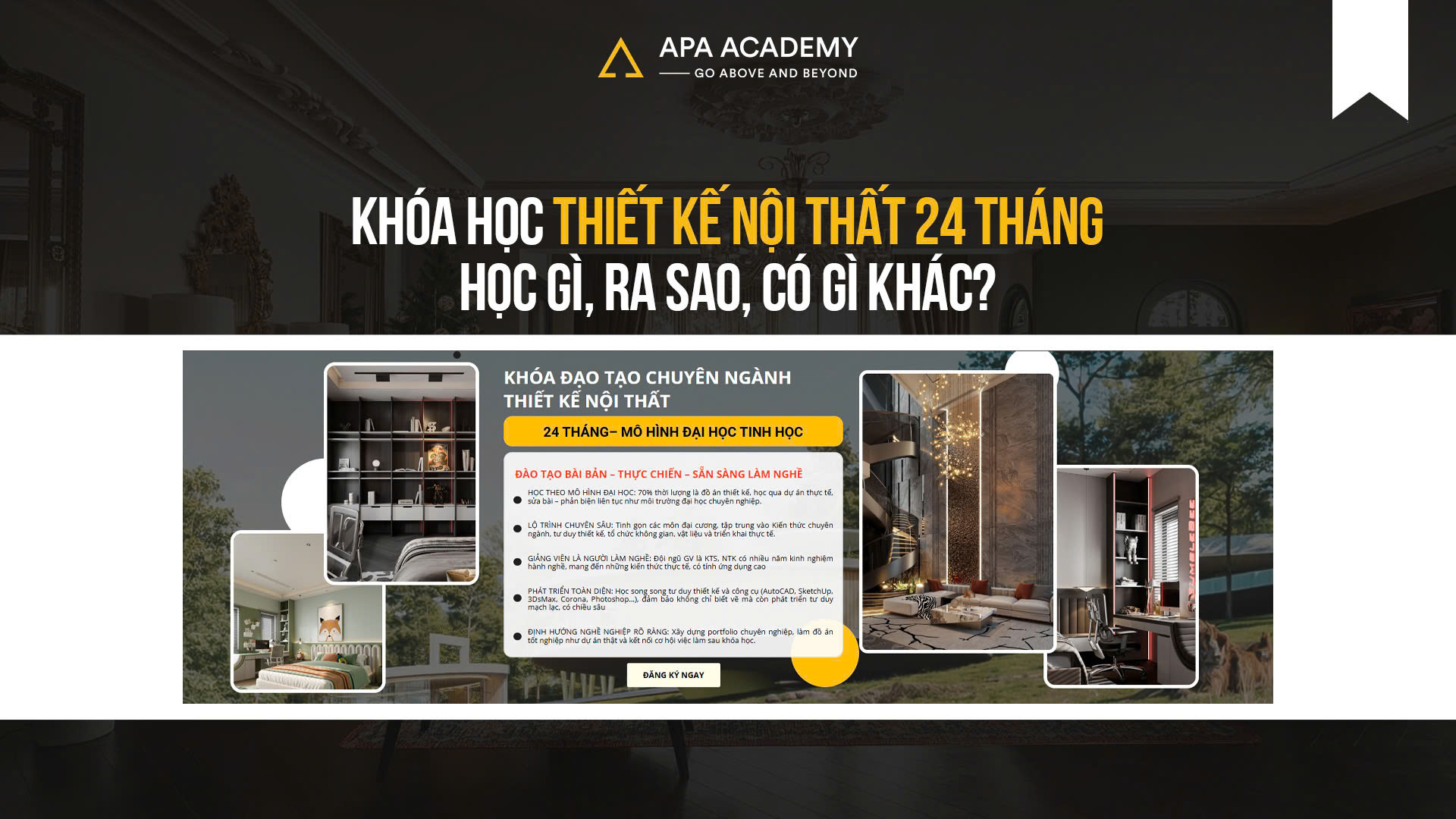 Khóa Học Thiết Kế Nội Thất 24 Tháng