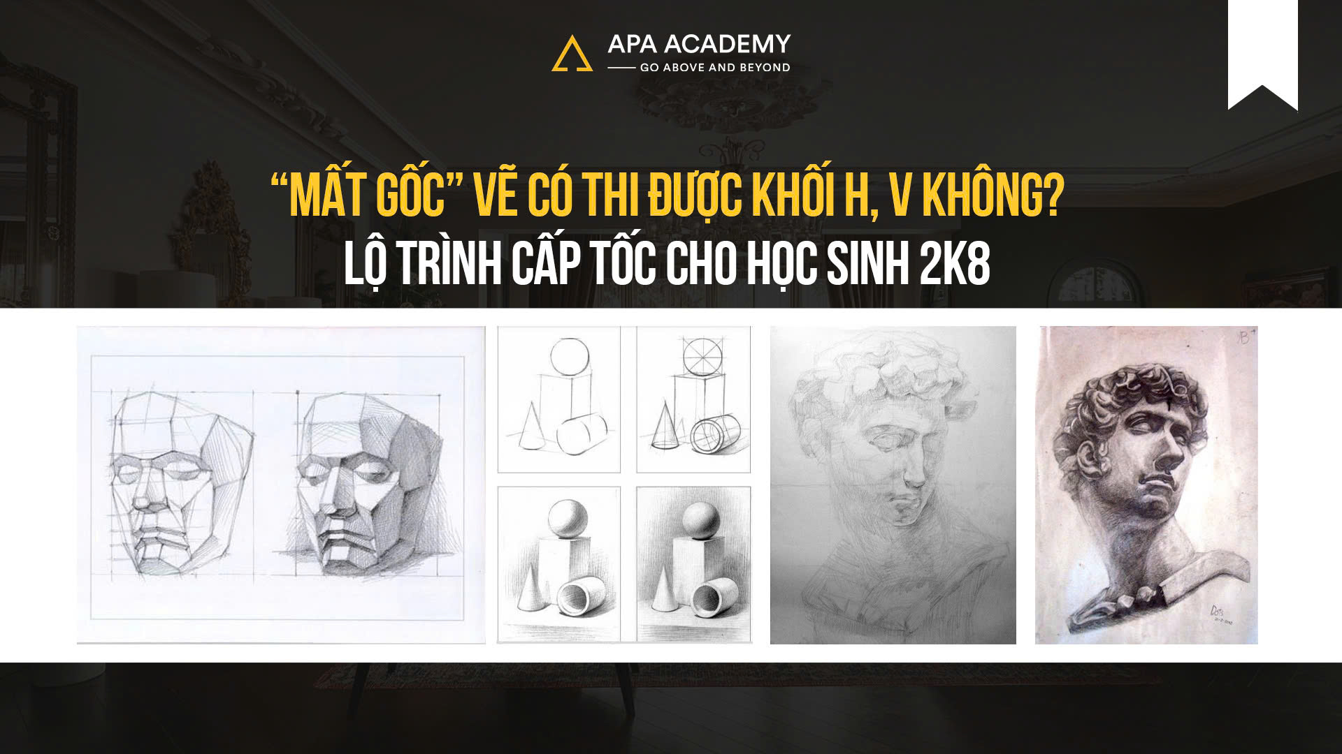 “Mất Gốc” Vẽ Có Thi Được Khối H, V Không? Lộ Trình Cấp Tốc Cho Học Sinh 2K8